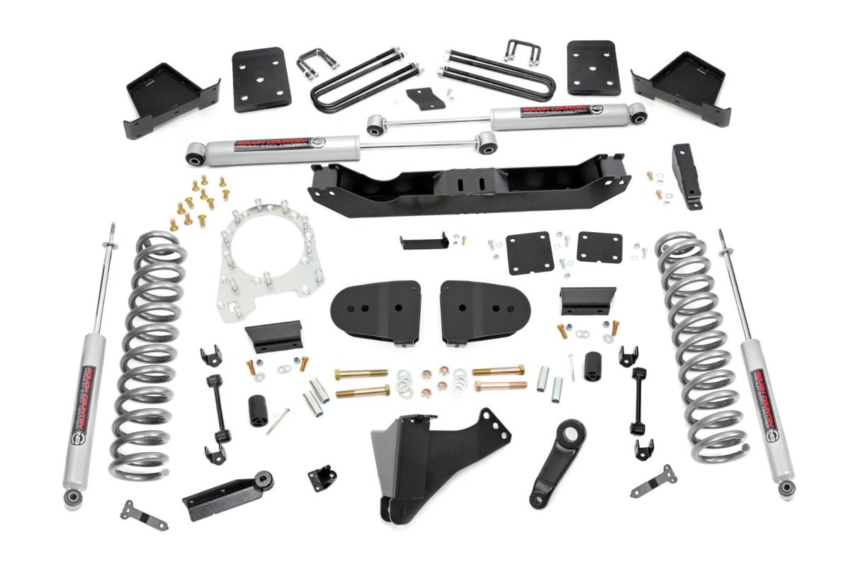 Ford F-350 Super Duty Suspension Lift Kit - Rough Country - 6 Inch Radius Arm Drop Suspension Lift - 2023+